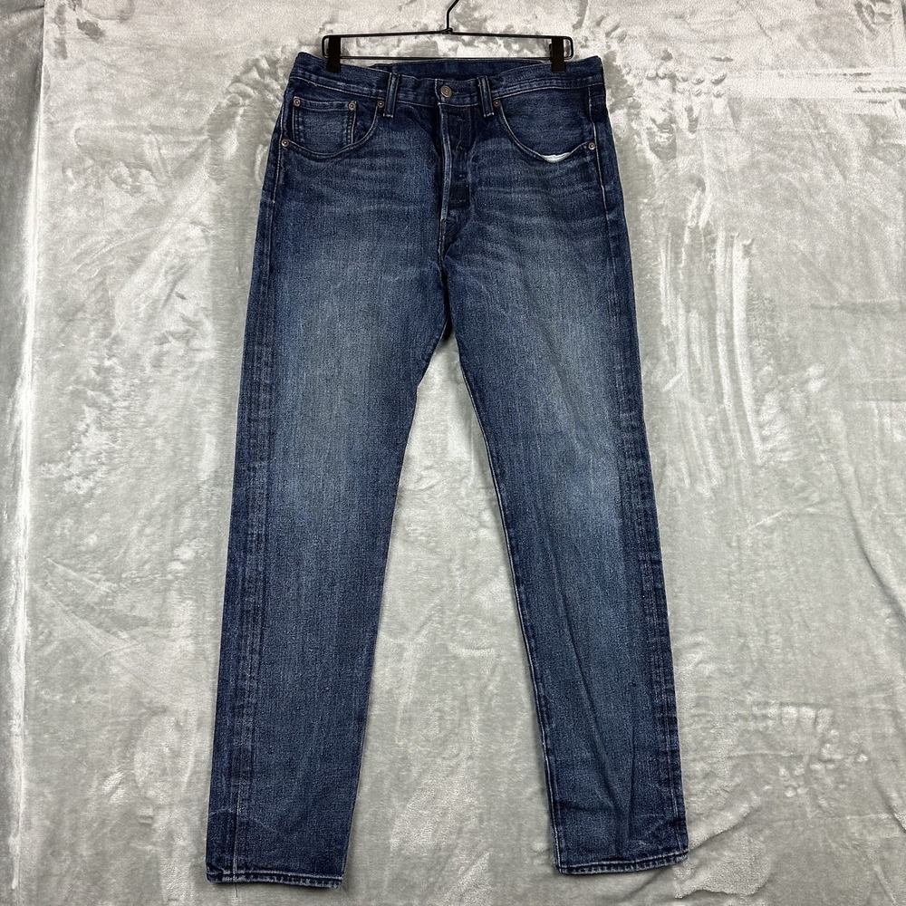 Levi's 511 Jeans Men's 32 x 34 Denim Blue Dark Wash Slim Fit Button Fly
